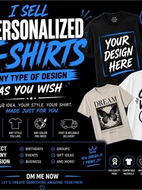 Customizable Graphic T-Shirt Mockup - Black, Beige, White